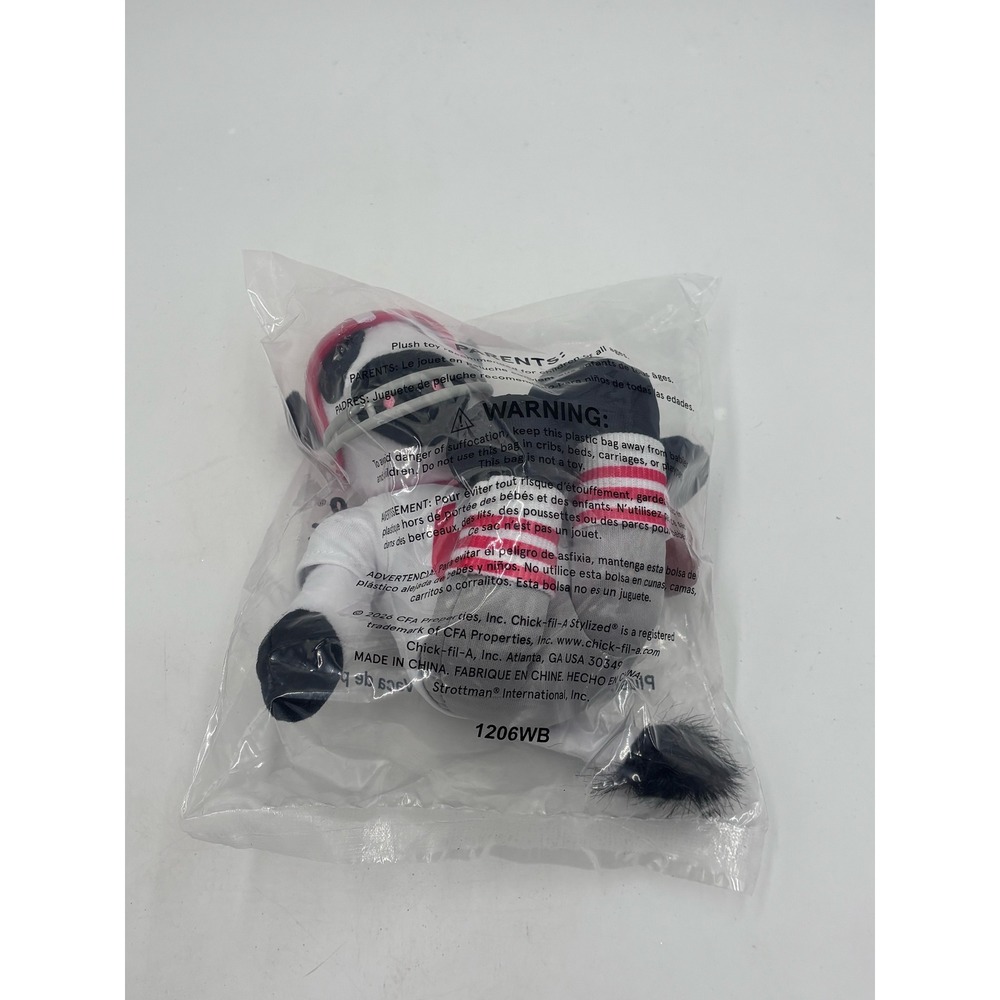 Chick-fil-A Football Player Cow Plush Eat Mor Chikin Mascot New In Bag #67